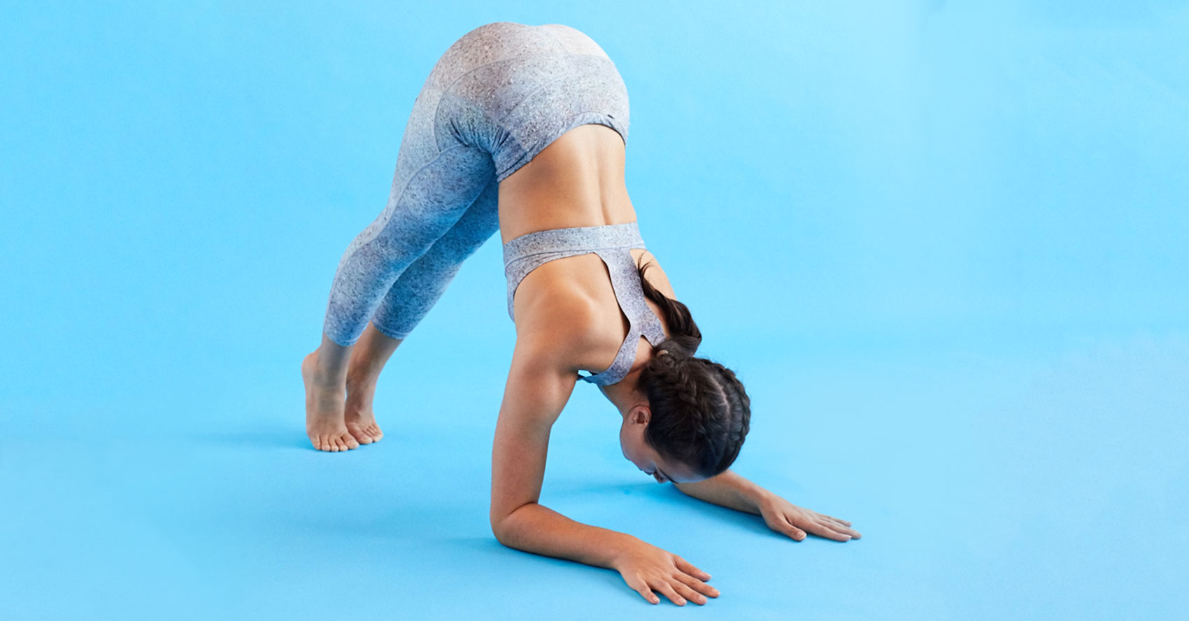 dolphin pose to headstand